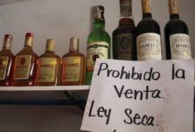 Ley seca por elecciones juveniles.
