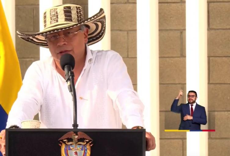 Petro en la inauguración de la Universidad del Sinú en Montería.