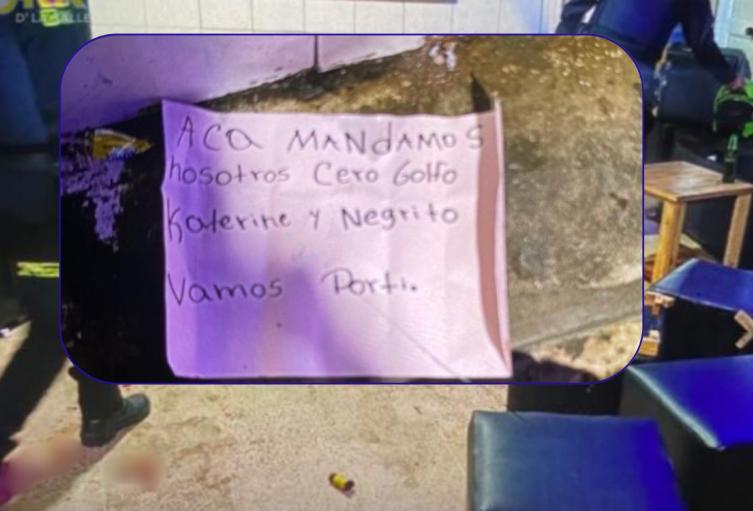 Bar en Ciénaga donde ocurrió el ataque y fue hallado el mensaje dejado por los sicarios.