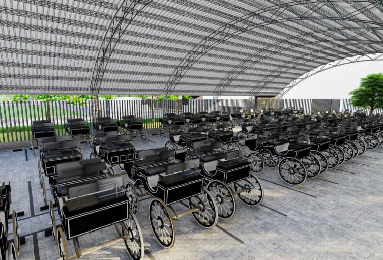 Hangar de coches eléctricos en Cartagena