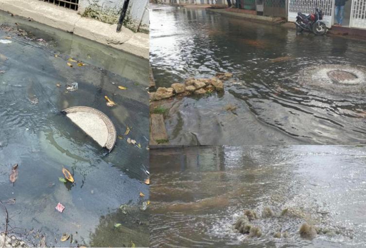 Rebosamientos de aguas afectan a Santa Marta