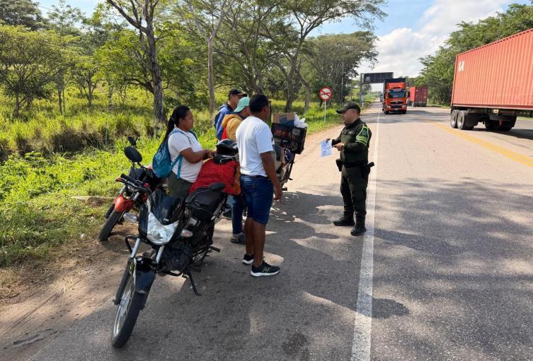 Controles viales Policía de Bolívar 