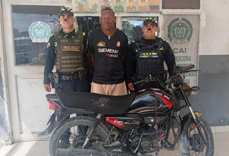 Capturado alias ‘El Jonat’ en Olaya Herrera por el hurto de una motocicleta