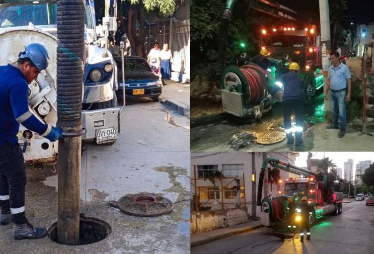 Atención a rebosamientos de aguas en Santa Marta