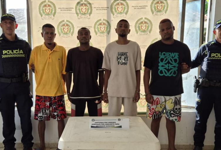 Banda ''Los Chechos'', capturados en Maria la Baja