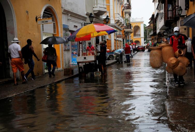 Fuertes lluvias en el Caribe en Navidad