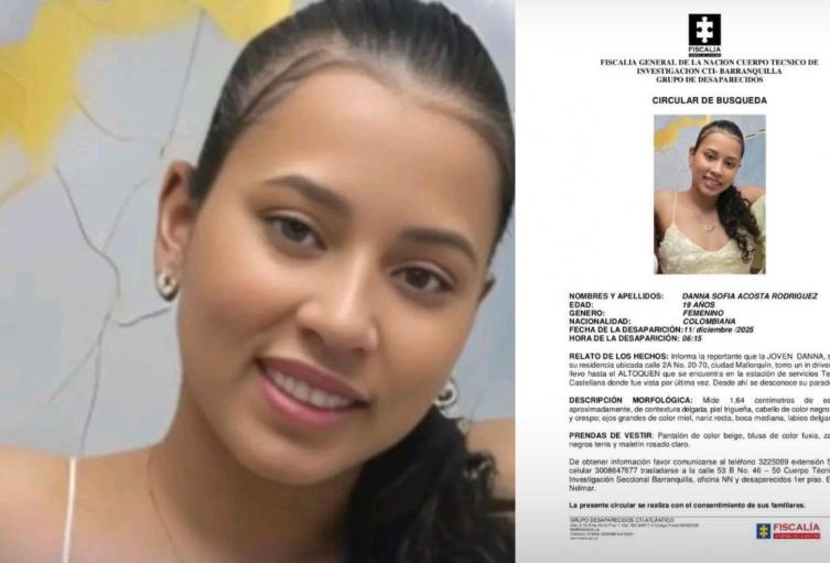 Buscan a joven de Plato desaparecida en Barranquilla