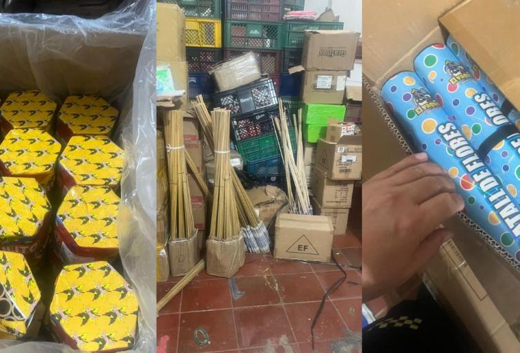 Pólvora incautada Mercado de Bazurto