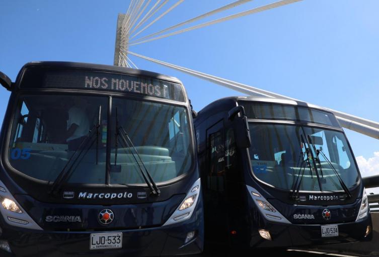 Transmetro recibe 20 buses nuevos en Barranquilla