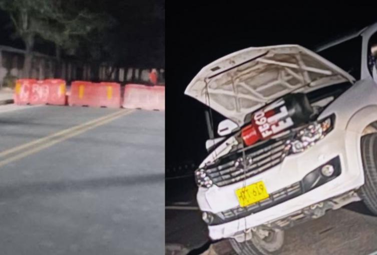 Cilindros con bombas hallados en el sur de La Guajira.