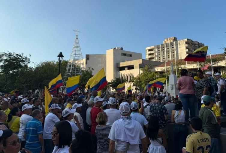 Marcha en Santa Marta