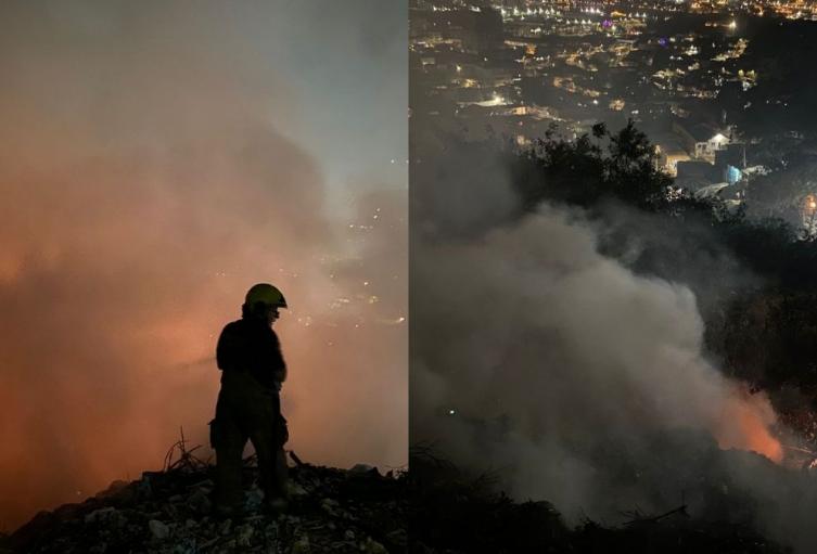 Incendio en faldas de la Popa, Cartagena