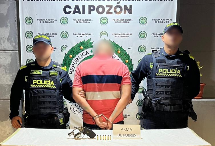 Dos armas ilegales fueron incautadas en operativos policiales en El Pozón y Olaya Herrera