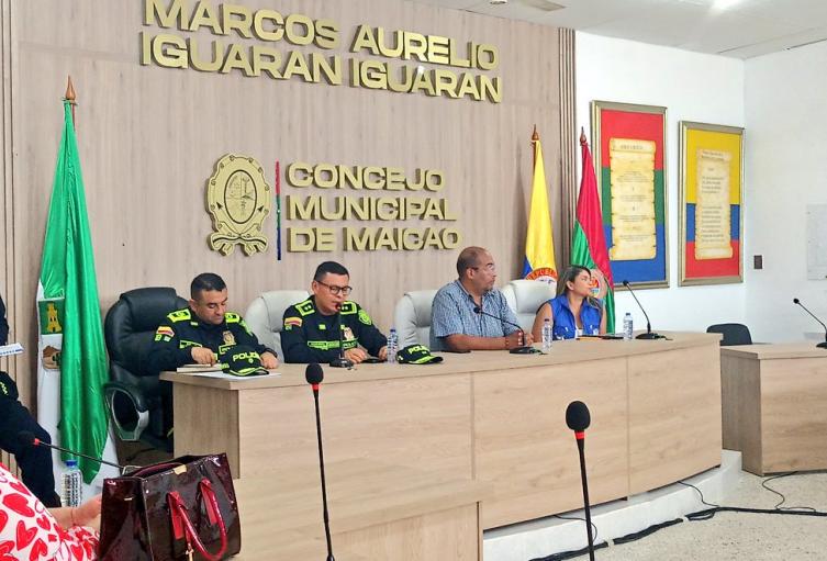 Consejo de seguridad en Maicao, La Guajira.