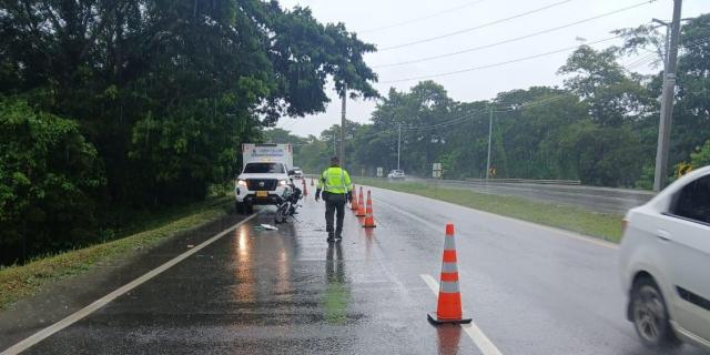 Accidente de tránsito en la vía La Cordialidad de Cartagena