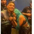 Karol G con Jean Carlos Centeno en el Movistar Arena