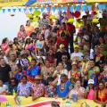 Asistentes a las fiestas de Cartagena en uno de los eventos 