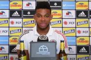 Frank Fabra en rueda de prensa con la Selección Colombia.