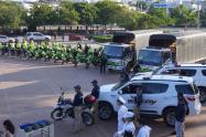 Entrega vehículos a fuerza pública en Cartagena 