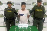 Alfonso caballero, capturado en Usiacurí Atlántico con 26 dosis de coca.