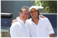 Gustavo Petro y Nicolás Petro.
