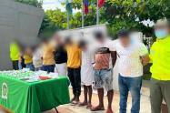 Fueron capturados en el barrio San José de Los Campanos