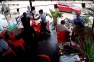 Militar herido en atraco