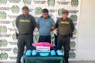 Cayó cargado con 2 libras de base de coca sujeto en Bolívar