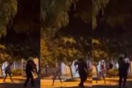 Altercado entre Policía y menores de edad