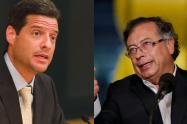 A la izquierda, el senador Mauricio Gómez Amín; a la derecha, el presidente Gustavo Petro