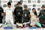 Pareja que habría intentado transportar cocaína desde Cartagena 