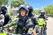 Subintendente Aurora Romero Suárez, comandante Grupo de Operaciones Especiales, Policía Metropolitana de Cartagena de Indias.