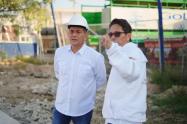 Alcalde de Cartagena y secretario de infraestructura.