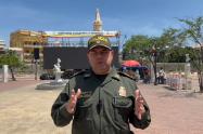 Coronel Gelver Yecid Peña Araque, comandante de la Policía Metropolitana de Cartagena