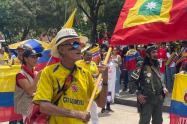 Sindicatos en la Plaza de La Paz