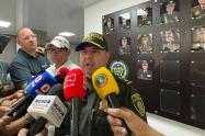 Voceros de la rueda de prensa: Sec Interior Cartagena y Comandante Policía Metropolitana