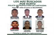Más buscados por hurto en Cartagena Jul 25