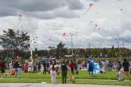 cometas, parque, festival, 