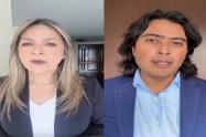Foto: Collage con imágenes de las redes sociales de Petro y Dávila