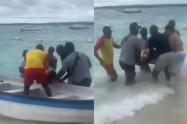 Joven herido en lancha, barú. Septiembre 2025
