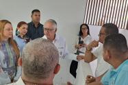 Guillermo Jaramillo, ministro de Salud, de visita en el Atlántico.