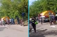 Fuerte accidente de tránsito en la isla de Barú