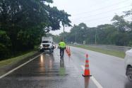 Accidente de tránsito en la vía La Cordialidad de Cartagena