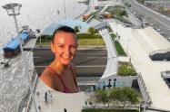 Turista francesa se sorprende con los barranquilleros que corren en el Malecón