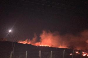 Incendio forestal ocurrido en el municipio de Juan de Acosta. 