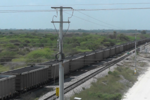 Vagones del ferrocarril en Magdalena