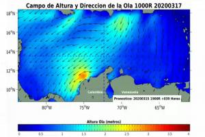 Los vientos alcanzan velocidades de 30 a 46 KM/H. 