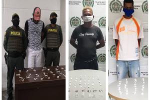 Fueron sorprendidos cuando llevaban la droga a domicilio