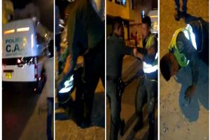 Uno de ellos se negó a la prueba de alcoholimetría 