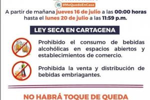 Declara Ley seca
